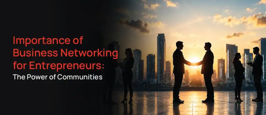Entrepreneurs collaborating in a business community